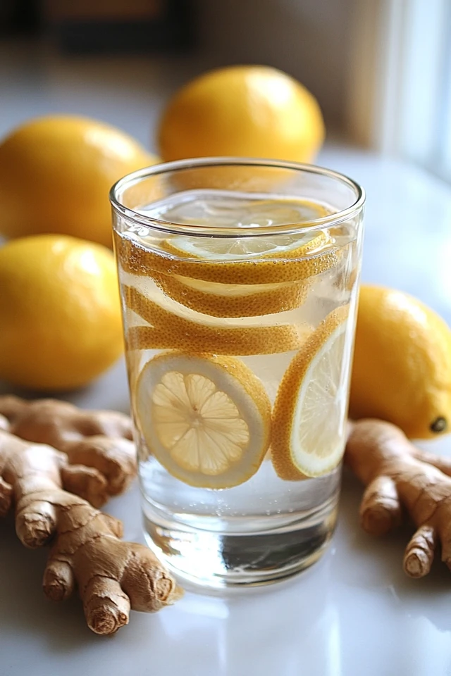 Ginger Lemon Infused Water: A Spicy, Zesty Hydration