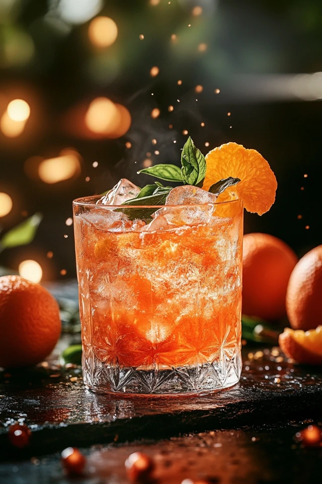 Mandarin Orange Smash: A Vibrant and Tangy Cocktail