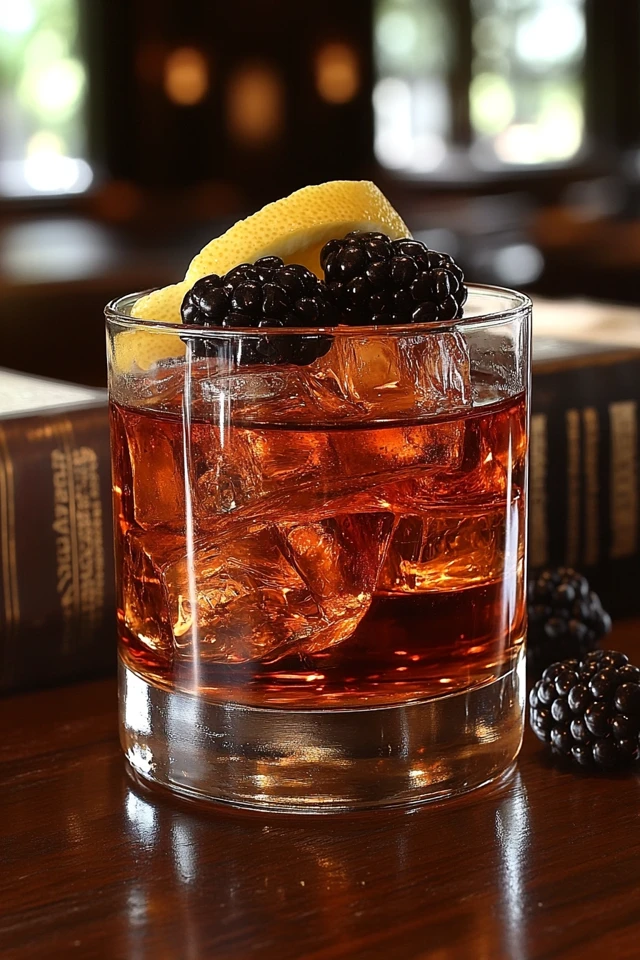 Blackberry Lemon Whiskey Sour: Dark and Citrusy