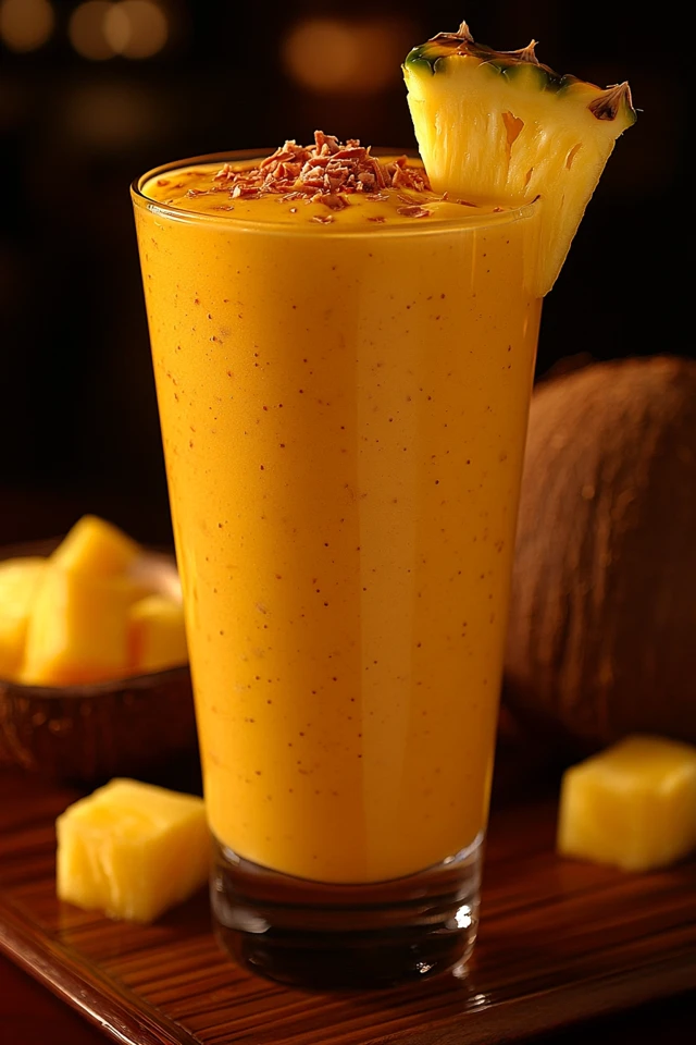 Pineapple Coconut Water Protein Shake: Hydrating and Tropical