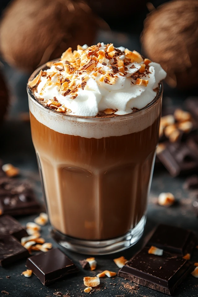 Mocha Coconut Latte: A Tropical Chocolate Coffee Fusion