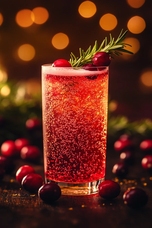 Cranberry Rosemary Cooler: A Seasonal Treat