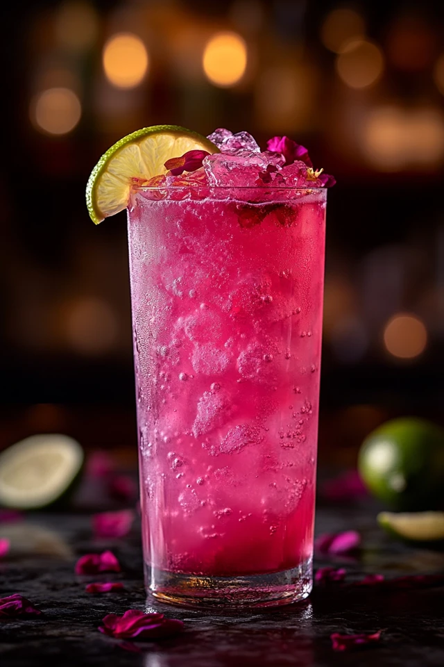 Hibiscus Lime Spritzer: A Floral Citrus Delight