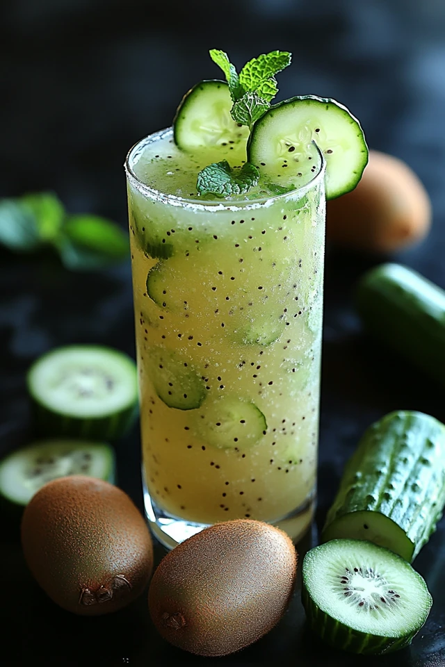 Kiwi Cucumber Mint Juice: Fresh, Cool, and Hydrating