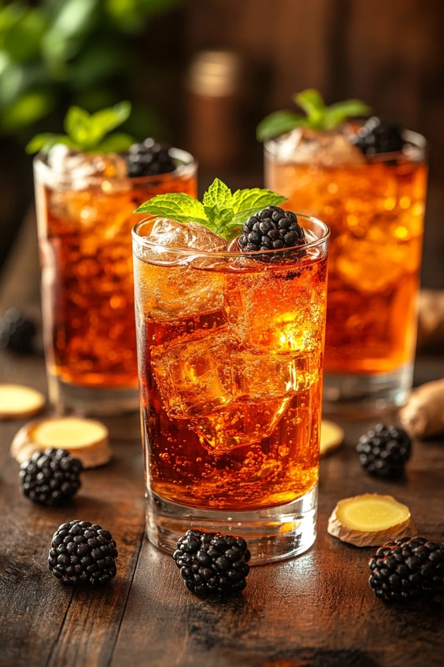 Blackberry Ginger Fizz: Fruity with a Zing