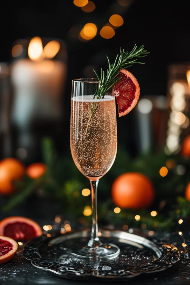 Blood Orange Champagne Cocktail: A Festive Delight