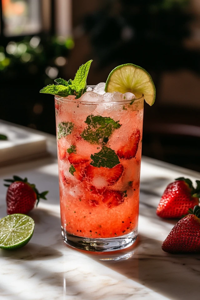 Kiwi Strawberry Mojito: Sweet, Tangy, and Refreshing