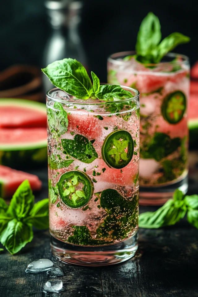 Watermelon Jalapeño Lemonade: A Sweet and Spicy Drink