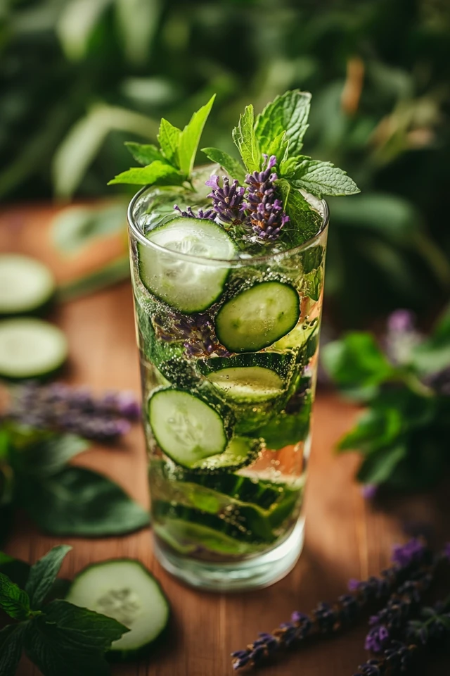 Cucumber Lavender Fizz: Light and Floral