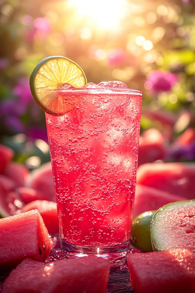 Watermelon Lime Cooler: A Hydrating Summer Drink