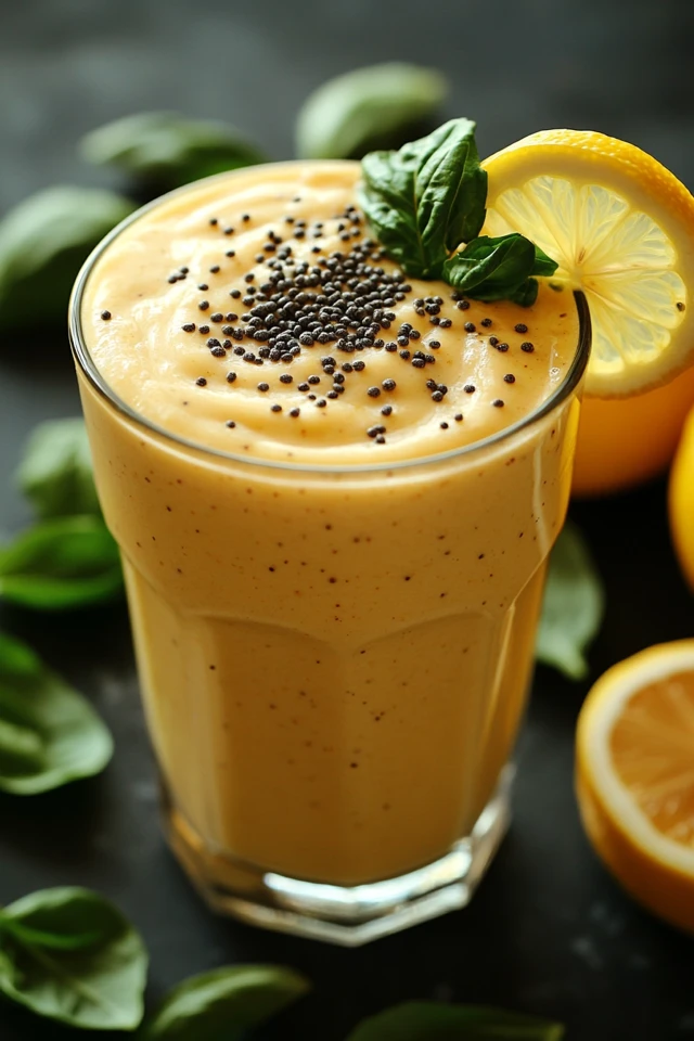 Lemon Basil Protein Smoothie: A Zesty, Herbal Power Boost