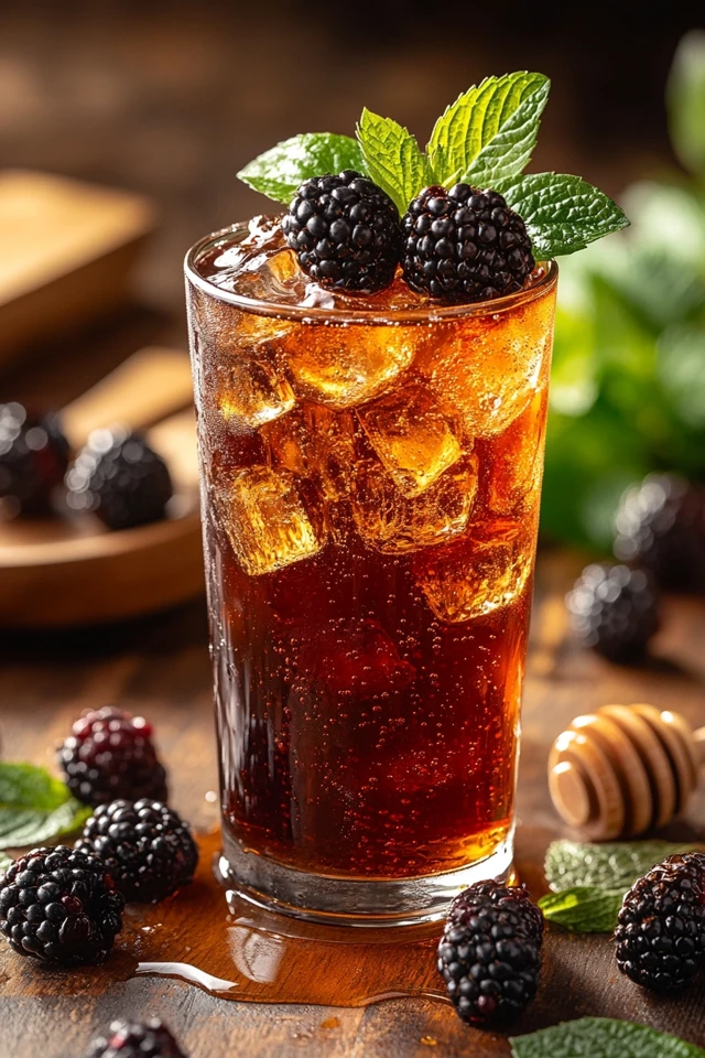 Blackberry Honey Iced Tea: A Sweet and Tart Option