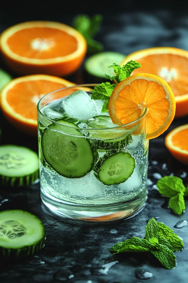 Orange Cucumber Infused Water: A Sweet and Cool Drink