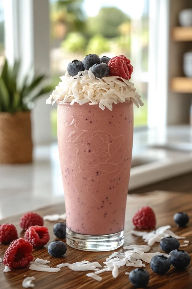 Blueberry Coconut Protein Shake: A Sweet and Creamy Delight