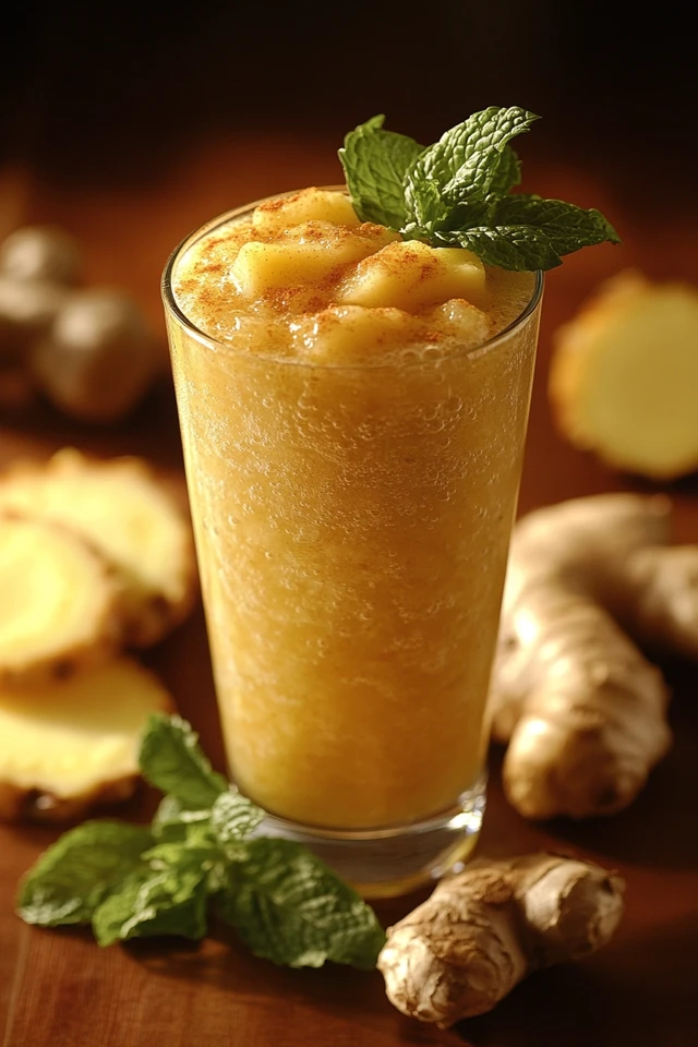 Pineapple Mint Ginger Juice: Sweet, Cool, and Spicy