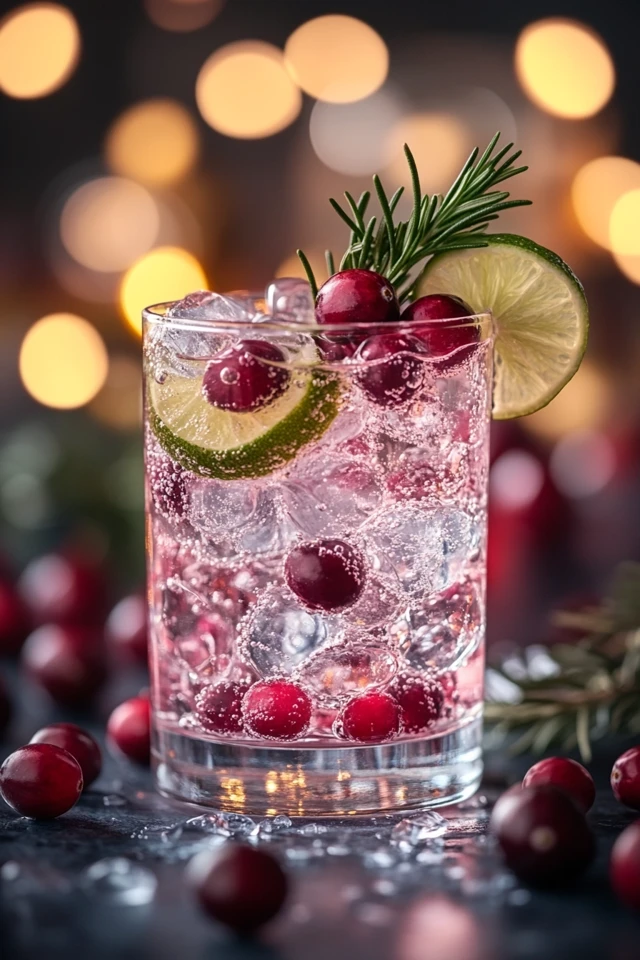 Cranberry Gin Fizz: A Festive, Light Cocktail