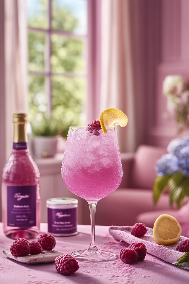 Sparkling Raspberry Spritz: Light and Bubbly